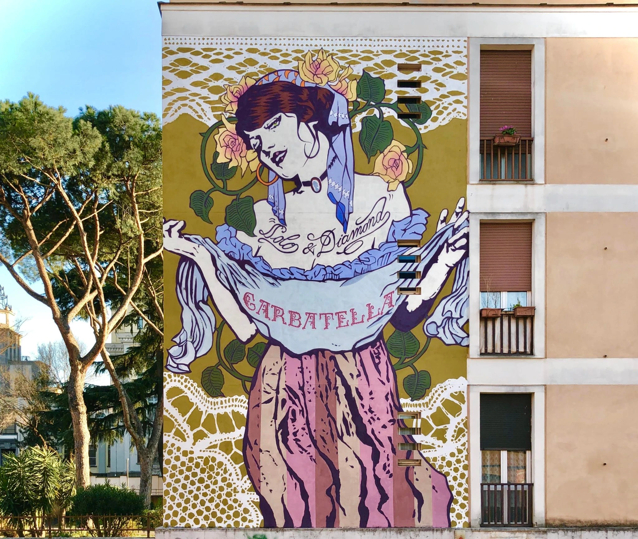 Scorcio del quartiere Garbatella a Roma