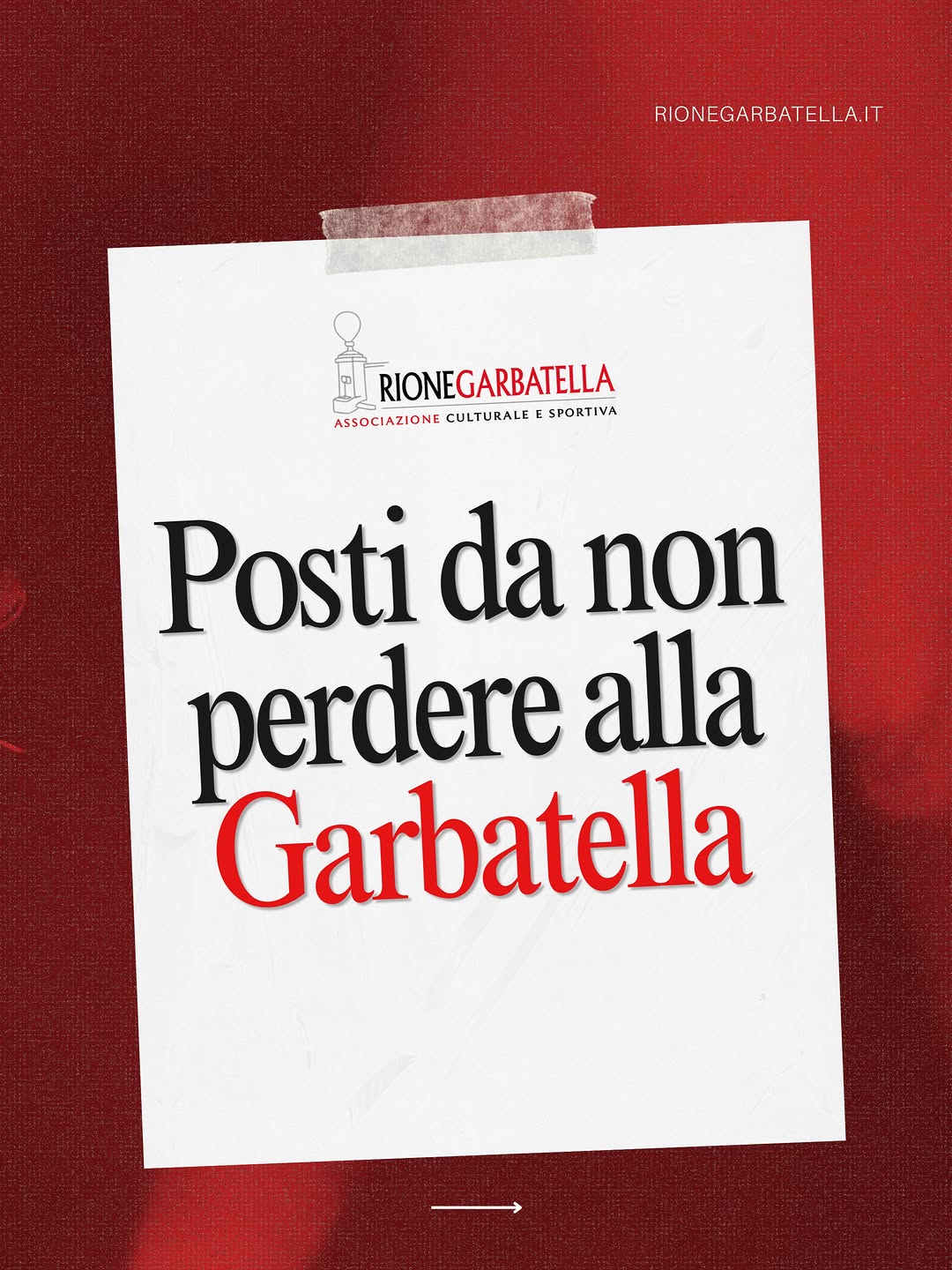 Post Instagram @rionegarbatella.it — Rione Garbatella